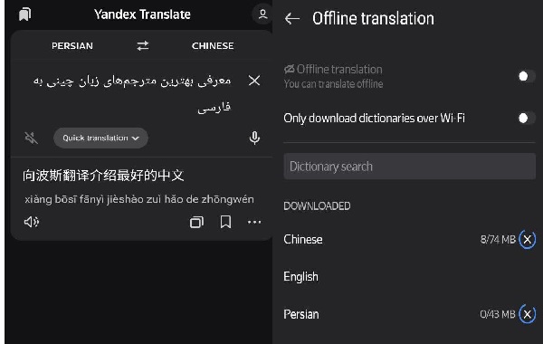 ترجمه فارسی به چینی