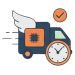 گارانتی تحویل سریع قطعات به روش هوایی