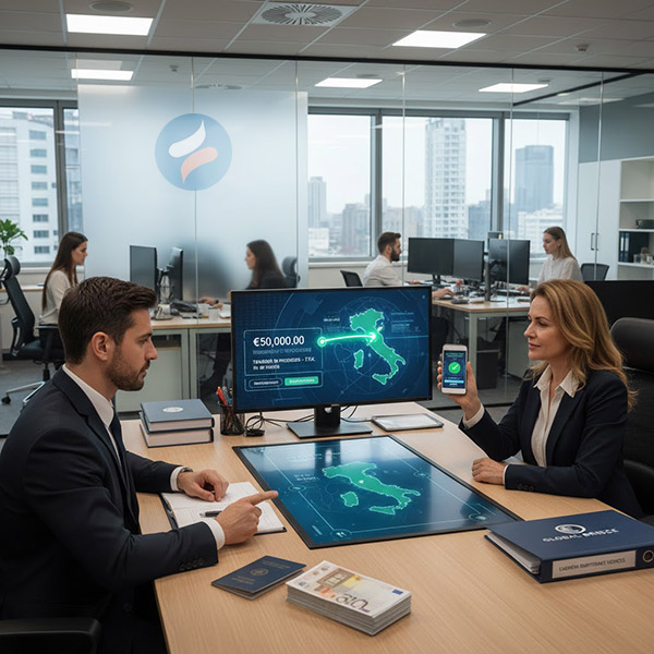 ارسال حواله یورو به ایتالیا