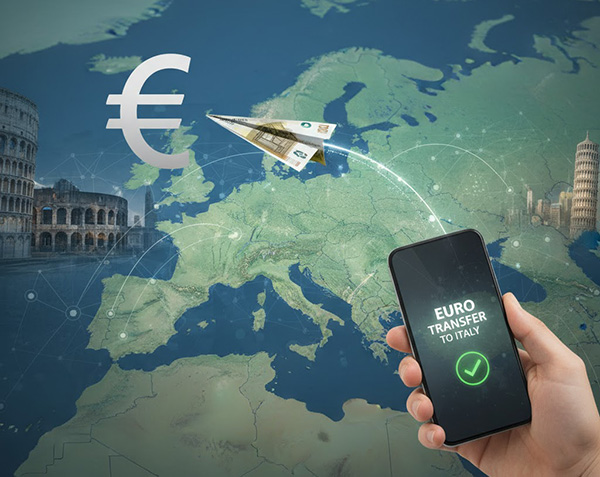 ارسال حواله یورو به ایتالیا
